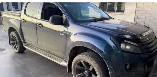 Ute before detailing, covered in road grime