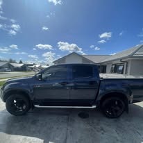 Black D-Max ute detailed