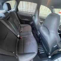 Black leather interior detailed